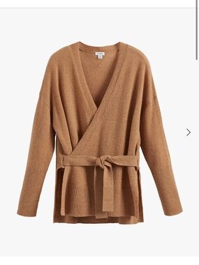 Cuyana Single Origin Cashmere Wrap Sweater